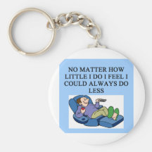lazy guy keychain