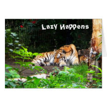 Lazy Happens Father's Day Greeting Cards
