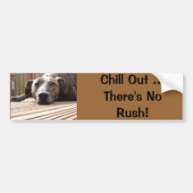 Lazy Lurcher Bumper Sticker