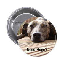 Lazy Lurcher Pinback Button
