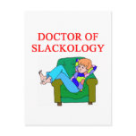 lazy slacker student design postcards