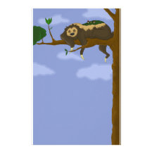 Lazy Sloth Stationery