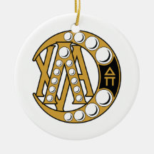 LCA Badge Gold Christmas Tree Ornament