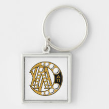 LCA Badge Gold Keychains