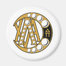LCA Badge Gold Refrigerator Magnet