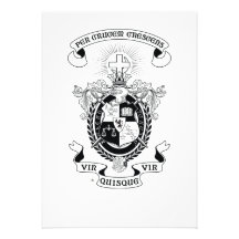 LCA Coat of Arms B+W Custom Announcement