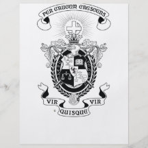 LCA Coat of Arms B+W Flyer Design