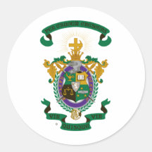 LCA Coat of Arms Colour Round Stickers