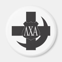 LCA Friendship Pin B+W Fridge Magnet