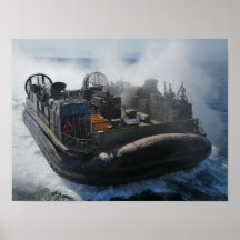 LCAC approaches the USS New York (LPD 21) Posters