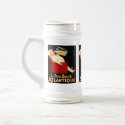 le Bon Bock Atlantique Vintage Beer Label Stein mugs
