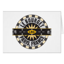 Le Bourget Paris, France LBG Airport Greeting Card