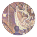 Le Chahut, The Can-Can by George Pierre Seurat Round Sticker