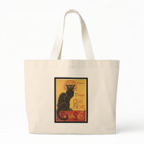 LE CHAT NOIR PRINT CANVAS BAGS