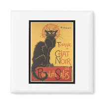 LE CHAT NOIR PRINT MAGNETS
