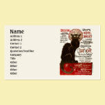 Le Chat Noir, Vente Hôtel Drouot business cards