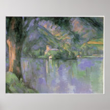 Le lac d Annecy 1896 by Paul Cezanne Poster
