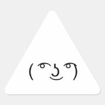 Le Lenny Face Triangle Sticker