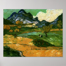 Le Mont Gaussier, Vincent van Gogh Print