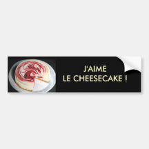 le new-yorkais, J'AIME LE CHEESECAKE ! Autocollants Pour Voiture