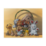 Le panier de peluches postcards