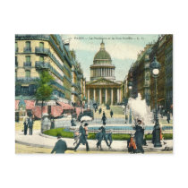 Le Pantheon, Paris France View, 1921 Vintage Postcards