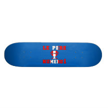 Le Père Numero 1 #1 Dad in Canadian Father's Day Custom Skateboard