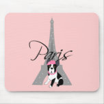 Le petit chien à Paris Mouse Pad