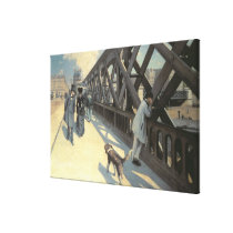 Le Pont de L'Europe, 1876 Stretched Canvas Prints