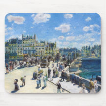 Le Pont-Neuf, Paris Pierre Auguste Renoir painting Mouse Pads