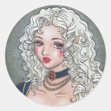 Le Portrait De La Vampiresse Gothic Sticker