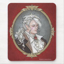Le Portrait Du Vampire Gothic Mousepad
