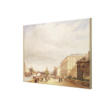 Le Quai d'Orsay, 1839 Stretched Canvas Print