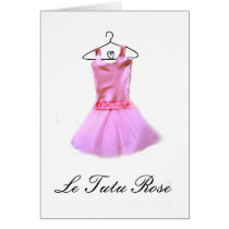 Le Tutu Rose (the pink tutu) Card
