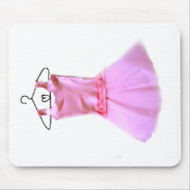 Le tutu rose (the pink tutu) mouse pads