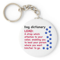 Lead - dog dictionary keychains