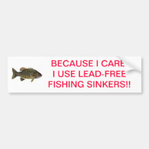 Lead-freefishing sinkers #1 bumper stickers