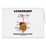 Leadership Involves Lots Of Guts (Digestive Humour cards