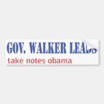 Leadership: Scott Walker style Bumper Sticker