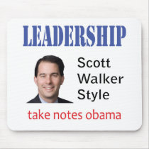 Leadership: Scott Walker style Mousepad