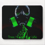Leaf Gas Mask, Tree Huger For Life Mouse Pads