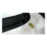 Leaf on Metal Custom Photo Card