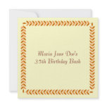 Leaf Simple Decorative Border Announcement