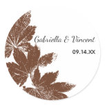 Leaf Stamp Wedding Envelope Seal