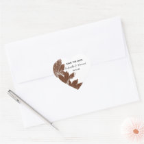Leaf Stamp Wedding Save the Date Envelope Seals