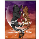 LeafxCrow, I support LeafxCrow t-shirts