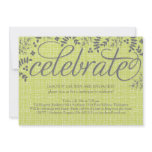 Leafy Celebrate Invitation