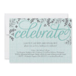 Leafy Celebrate Invitation