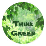 Leafy Think Green stickers