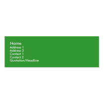 Leafy Treehugger Skinny Profile Cards business cards